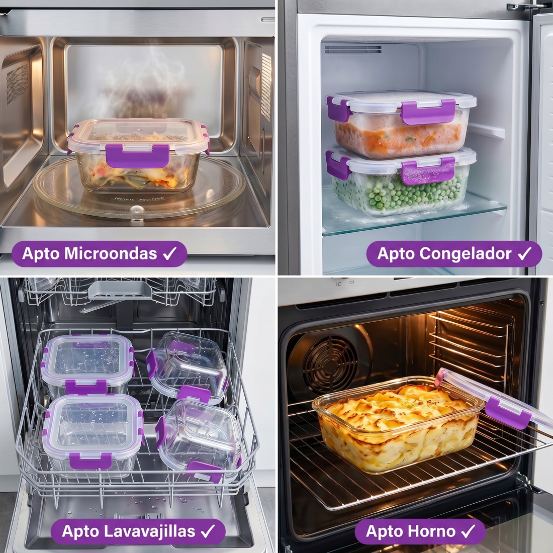 Apto microondas, horno y más